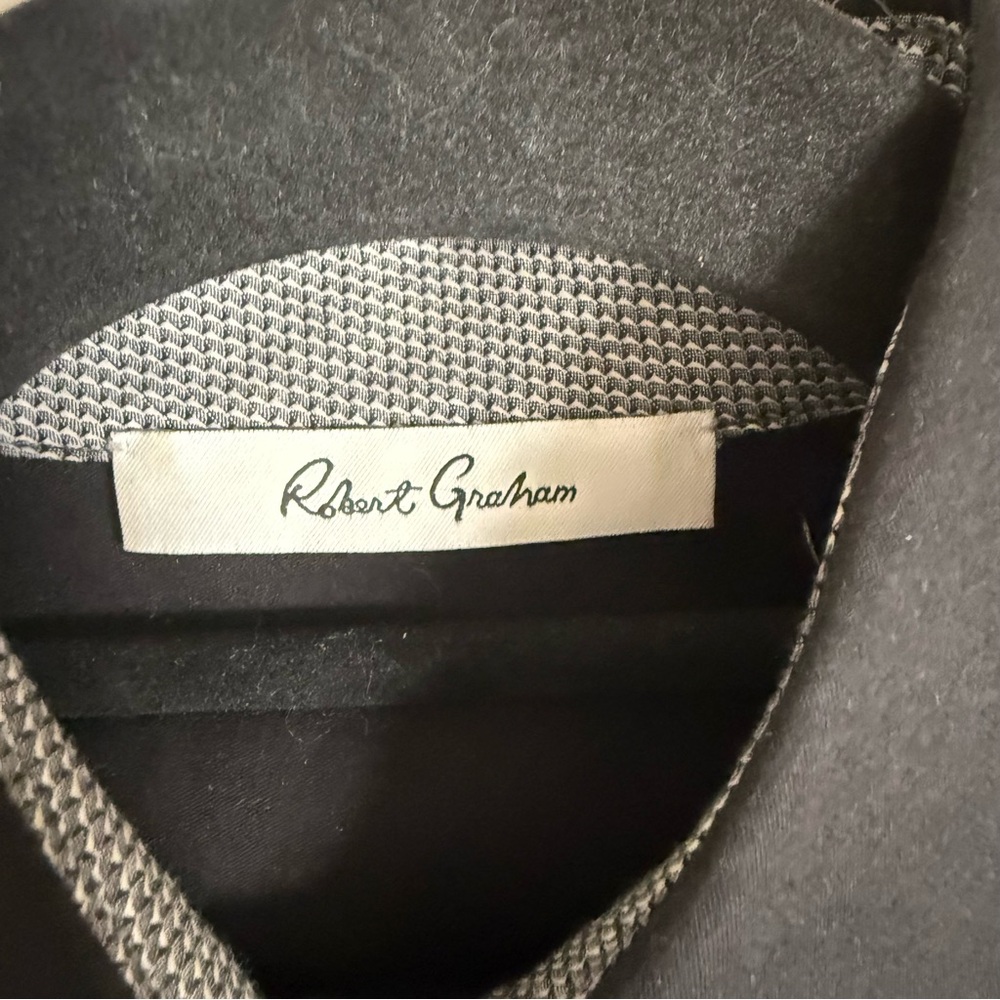 Robert Graham black Patterned Button Down Shirt - image 2